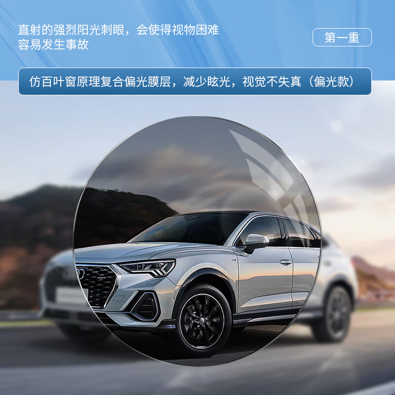 colore.in偏光墨镜男女款太阳镜防晒紫外线高级感户外高清护眼驾驶开车眼镜 黑框-经典黑灰片