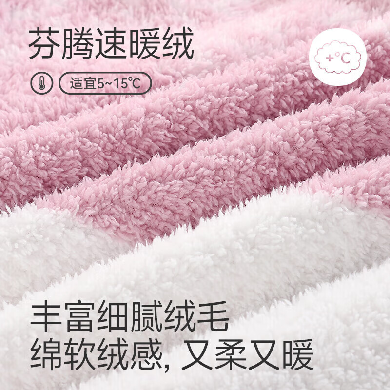 芬腾【断码清仓】珊瑚绒情侣睡衣冬季女款男士加厚加绒套装大码家居服 FX25940680兰白条【单男款】 3XL 建议:男186-206斤