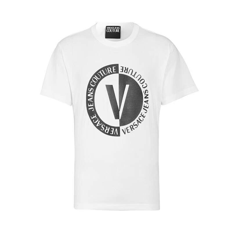 versace jeans couture范思哲男装t恤 品牌字母时尚潮流休闲棉质男士