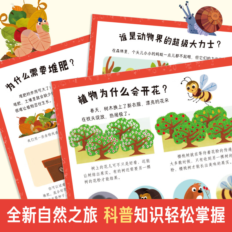 乐乐趣 绘本系列 莉莉兰的小虫虫自然启蒙绘本一路顺风便便 0-3-6岁幼儿启蒙绘本图画故事儿童睡前故事书 超级想象力幼儿园故事书儿童绘本图画书睡前故事书幼儿园阅读绘本 莉莉兰自然启蒙绘本第2辑(10册