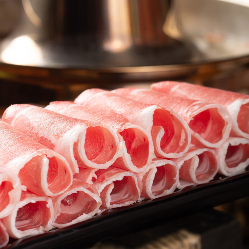 呷哺呷哺内蒙古原切羔羊肉卷火锅涮肉食材肥羊卷生鲜羊肉片中秋聚餐礼品 呷哺呷哺原切羔羊肉卷3斤