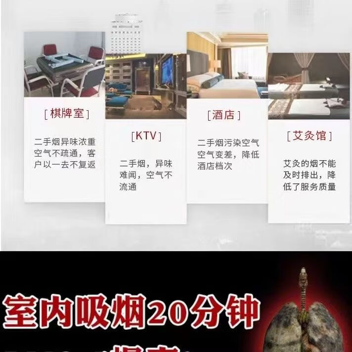 美林大风力空气净化器棋牌室麻将馆办公室家用空气净化器吸烟除烟 至尊专业大风力除烟款(力推款)+2