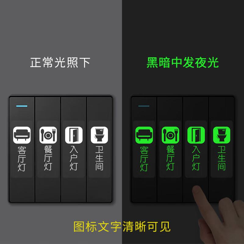 浪漫满屋开关标识贴纸家用指示贴装饰电表标签贴墙贴开关插座标签贴纸 萌宠系列开关贴(78个标签) 大