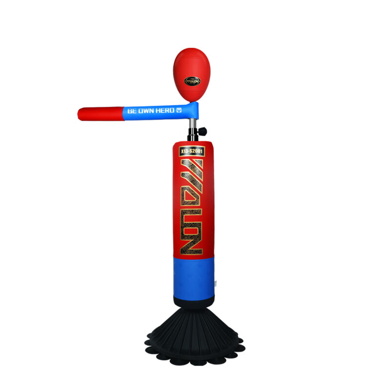 五龍體育(WOLON)拳擊沙袋立式家用沙包散打不倒翁成人兒童跆拳道健身訓(xùn)練器材 紅藍(lán)