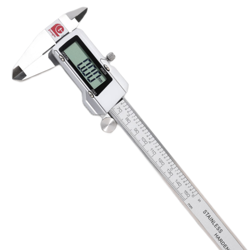 廣陸金屬殼3V超顯數(shù)顯卡尺0-200mm 聯(lián)名專供 高精度電子不銹鋼卡尺