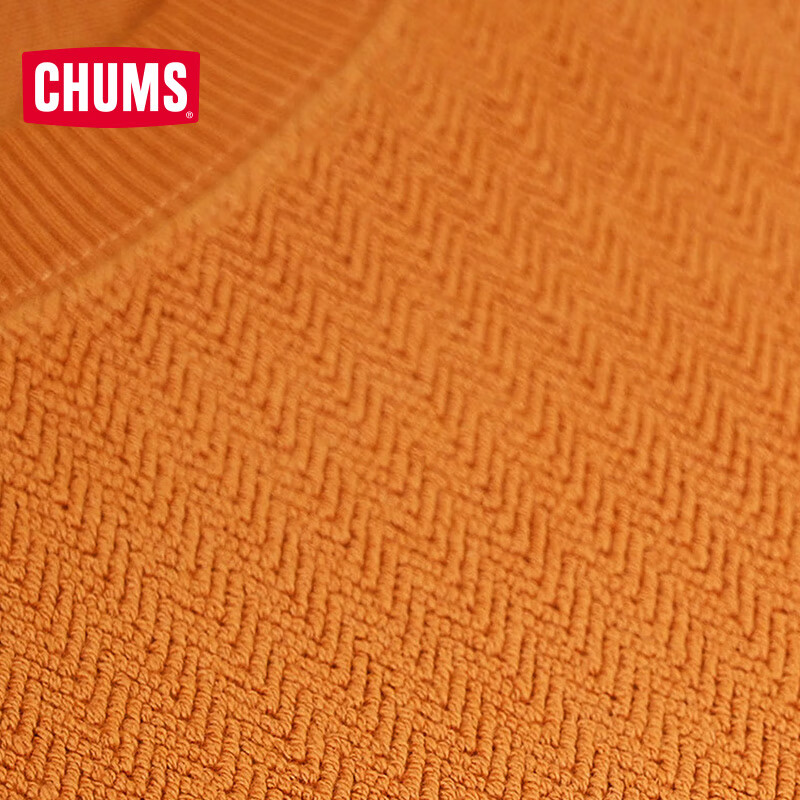 CHUMS洽洽鸟美式鱼骨纹卫衣户外运动休闲卫衣立领套头男女款CH00-1537 CH00-1537-M032 XL （180）