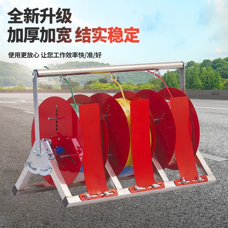 电线放线器升级款放线盘BV线三线放线神器可折叠放线架子电工工具 老款单6平方线盘