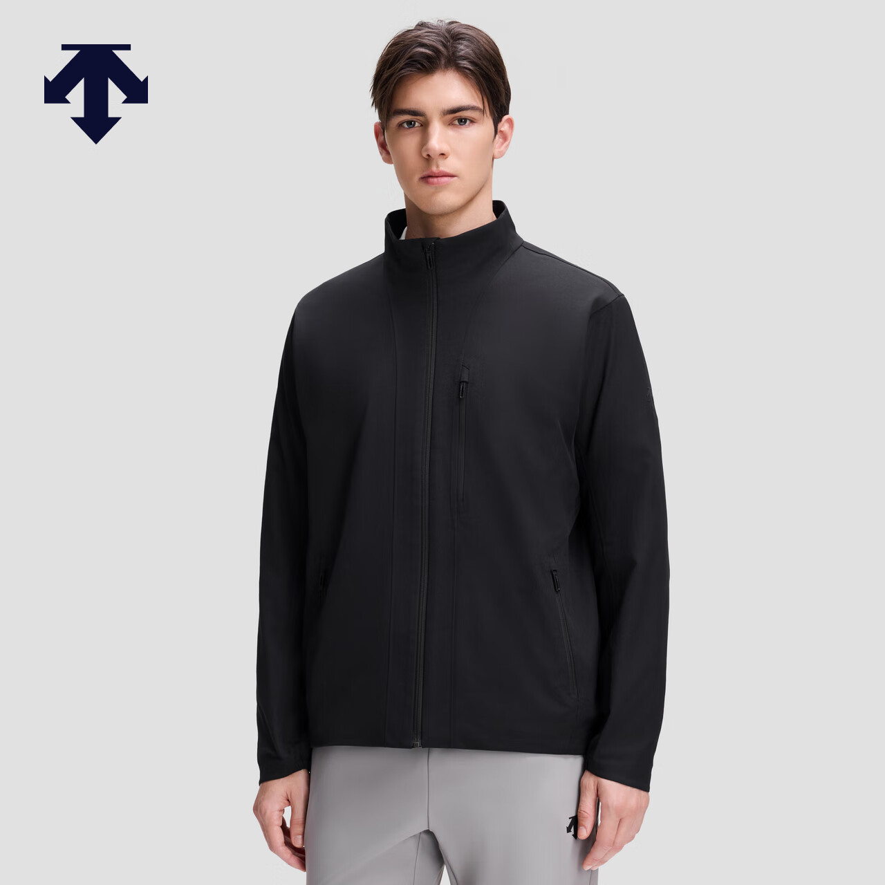 DESCENTE迪桑特SKI STYLE系列运动休闲男士梭织上衣秋冬新品 BK-黑色 L (175/96A)