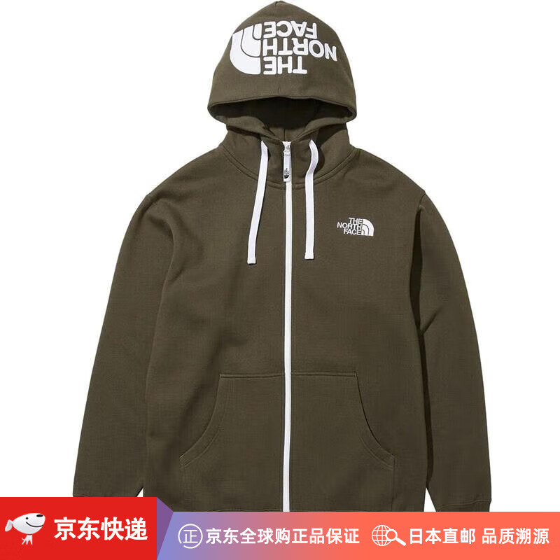 北面【日本直邮】北面The North Face男式 后视全拉链连帽衫卫衣保暖 New Tope S