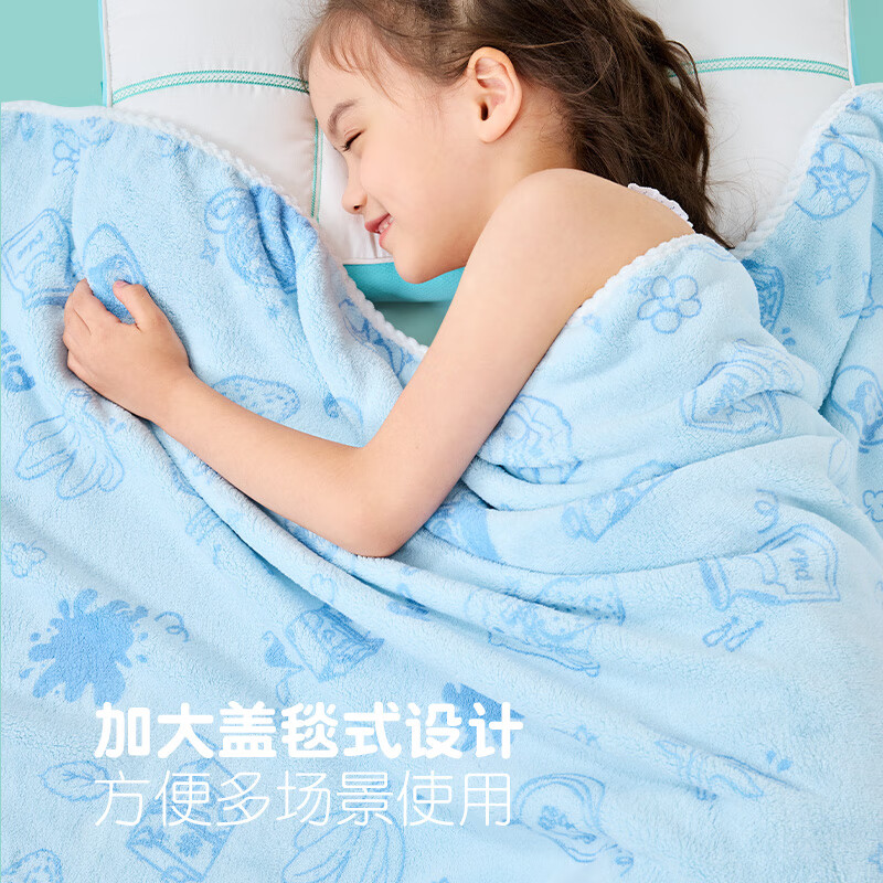 匹鲁儿童A类抗菌瞬吸浴巾毛巾干发帽浴帽宝宝擦手巾二三四件套装 2件套(浴巾+毛巾)-绿 70*140cm-儿童款