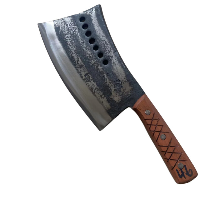 手工锻打七星斩骨刀卖肉专用刀砍骨刀商用猪脚刀剁骨刀锻打不崩口 约5斤-重型商用斩牛大骨【七星斩骨刀】