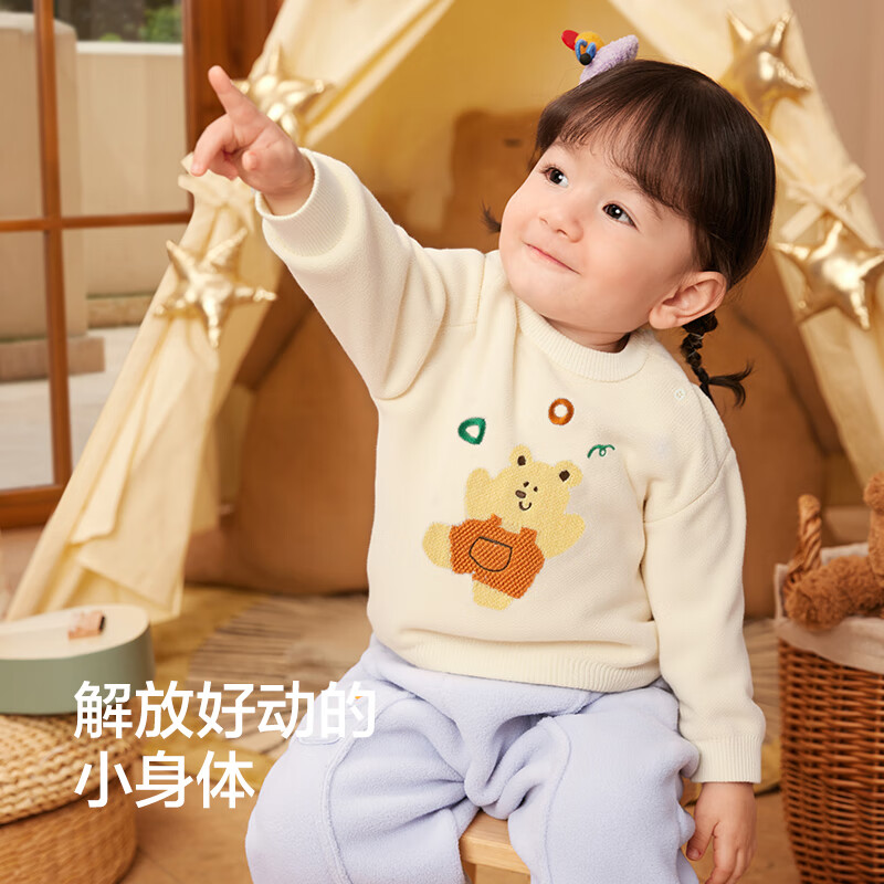 巴拉巴拉童装儿童毛衫宝宝针织衫男童女童内搭2025冬卡通209425103206