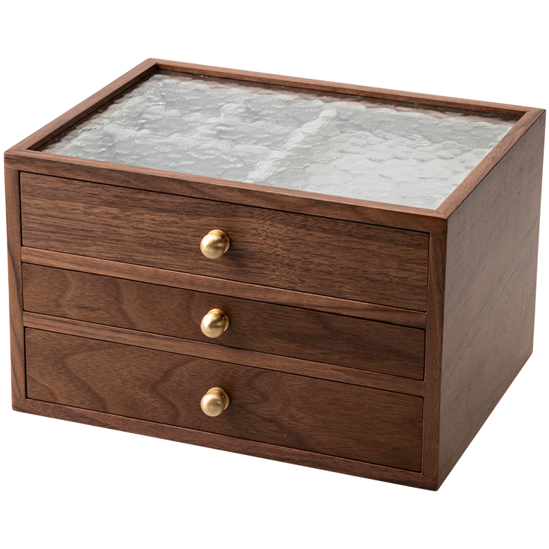 北歐國度首飾盒收納盒高檔精致木質(zhì)手飾品項鏈2025年新款實(shí)用生日新婚禮物