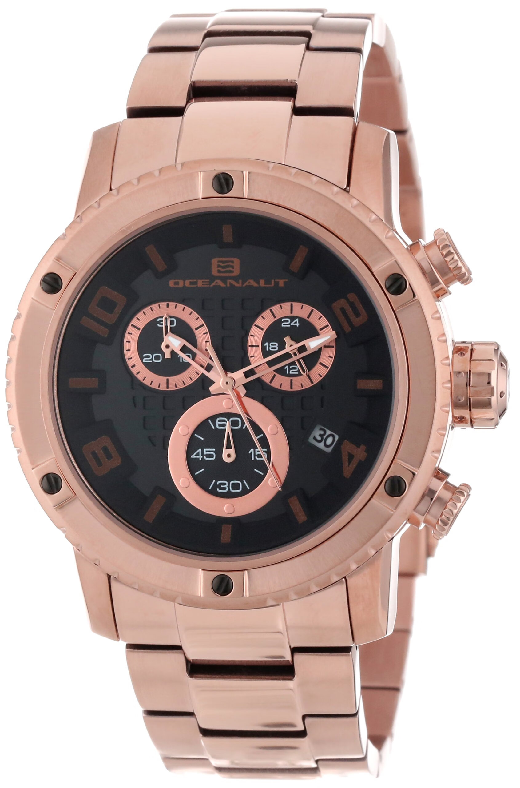 Oceanaut 男士石英计时器 Analog Chronograph Rose/Black Standard