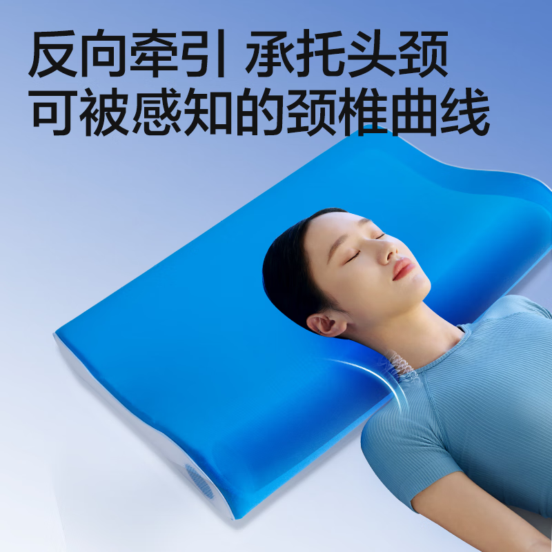 网易严选【刘墉推荐】B03小蓝棒记忆棉枕慢回弹深睡枕助睡眠护颈椎枕 【B03小蓝棒礼盒款】6/8cm低枕 单只装
