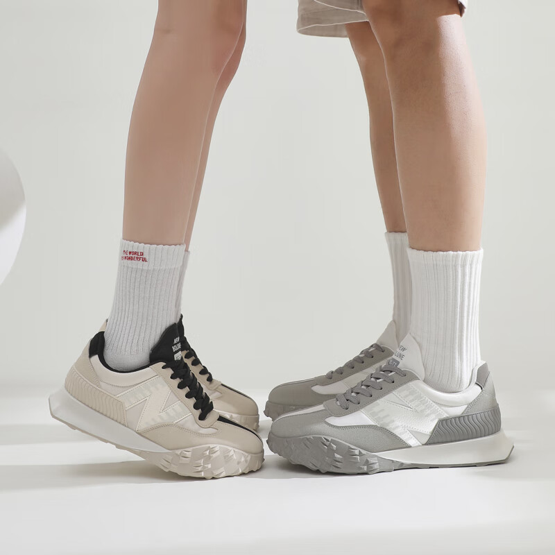 新百伦百搭板鞋女鞋男鞋羽毛球鞋板鞋运动鞋熊猫鞋老爹鞋德训鞋登山鞋 黑灰 44