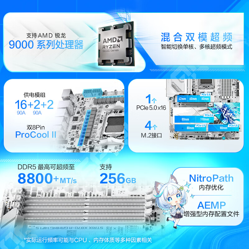 华硕 ROG STRIX X870-A GAMING WIFI S吹雪 图 5