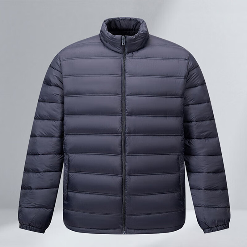 JEEP SPIRIT吉普棉衣男立领短款外套加厚中老年爸爸装商务休闲保暖防寒棉服 蓝色 6XL （建议体重170-190斤）