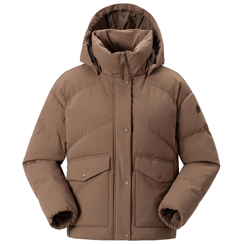 LAFUMA樂(lè)飛葉戶(hù)外防潑水防風(fēng)羽絨服女士 秋冬可拆卸帽保暖外套LFJU5DH62 藤褐WB S (36)160/66A