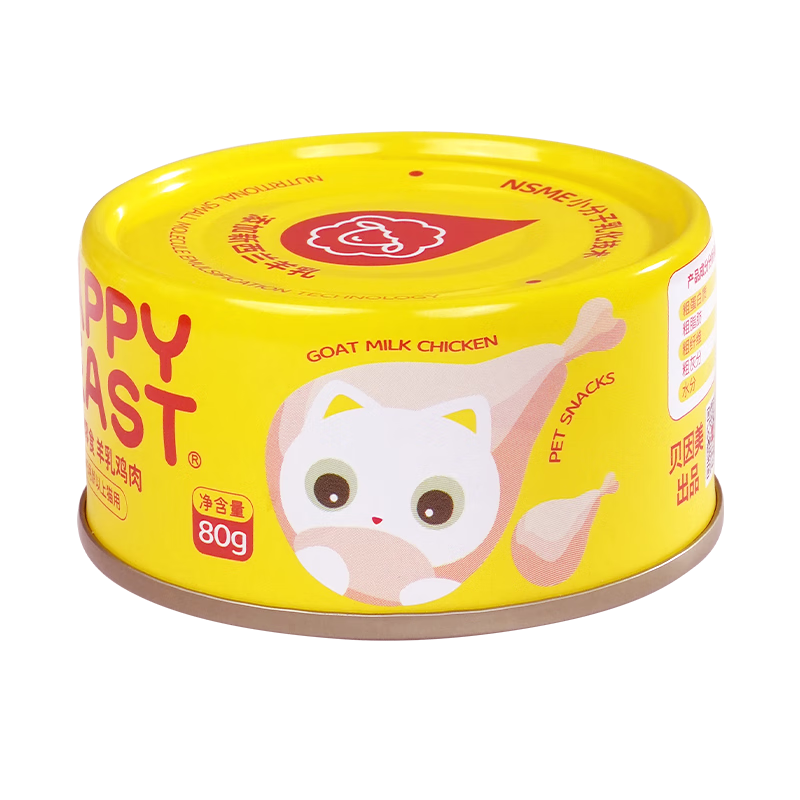 贝因美萌宠系大满罐羊乳鸡肉猫罐头 猫咪零食补水浓汤罐头湿粮成猫幼猫80g*1罐