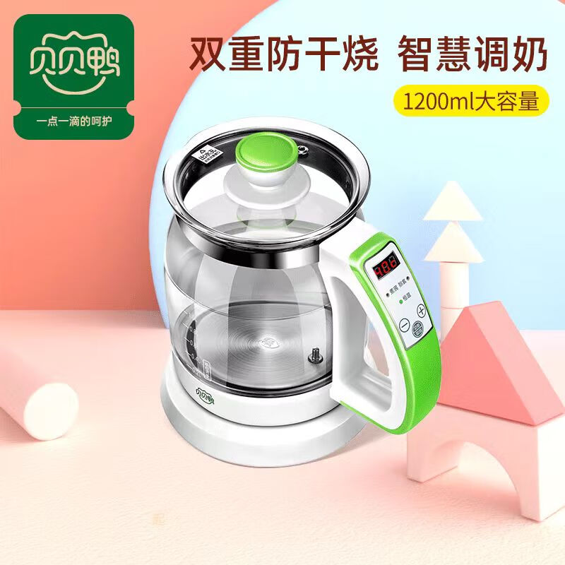 貝貝鴨嬰兒調(diào)乳器玻璃熱水壺溫水熱奶沖奶器泡奶粉機暖奶器恒溫壺 A10L經(jīng)典款（煮沸+除氯+自動恒溫） 整套