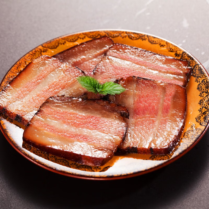 腊货郎四川腊肉五花礼品烟熏肉川味农家柴火腊猪肉腊肉团购中秋节日送礼 净重300g去皮五花腊肉