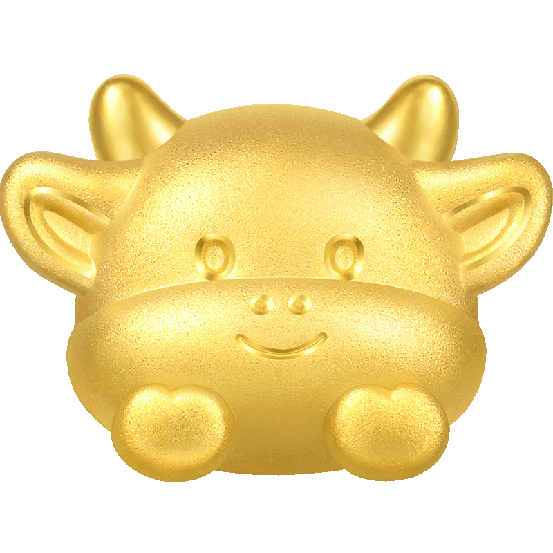 周生生新年黃金轉(zhuǎn)運(yùn)珠 足金十二生肖串珠 單顆定價(jià) 好運(yùn)牛 95960C 