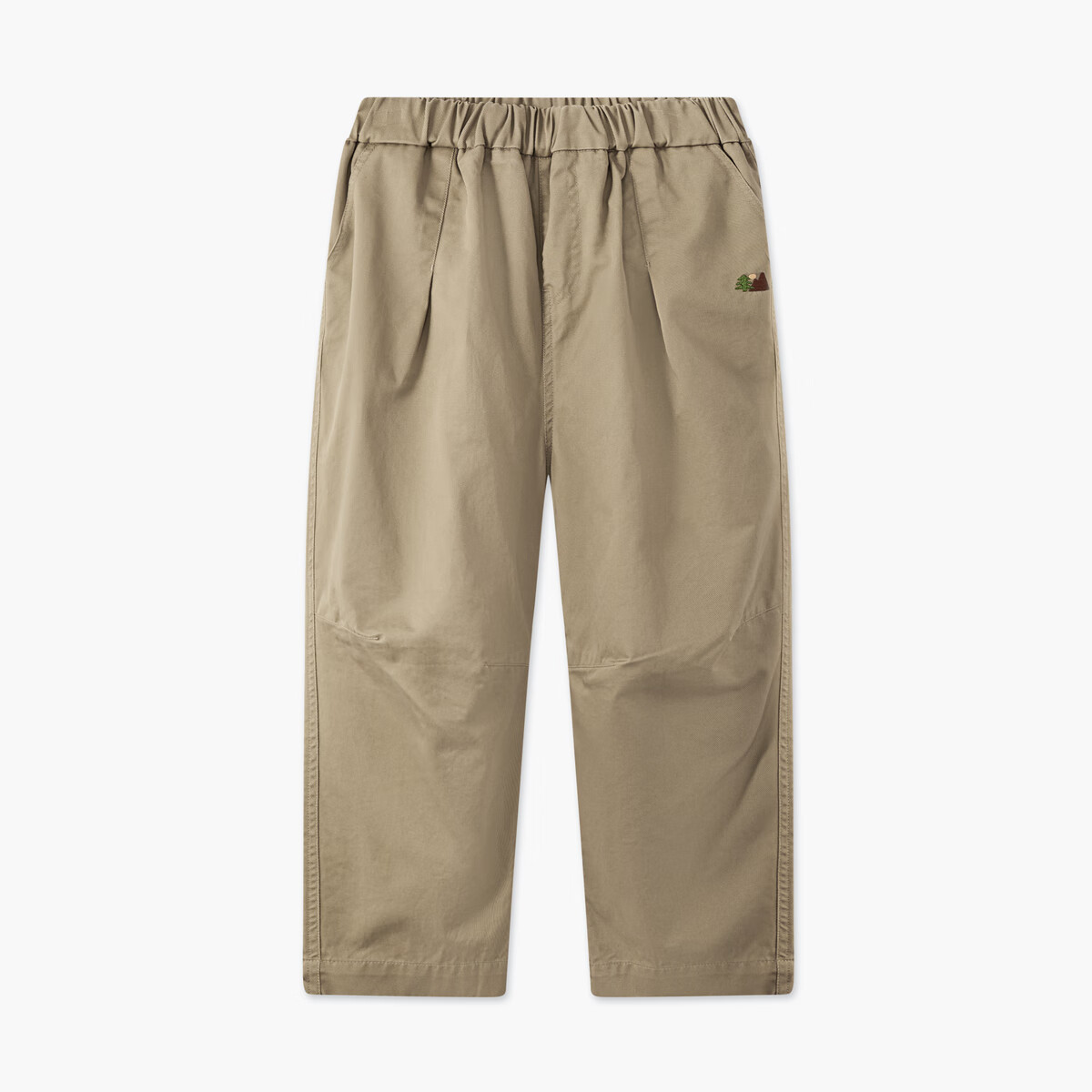 马骑顿(MQD)男童25秋新款户外工装裤露营登山束脚裤简约亲肤休闲裤 卡其 160