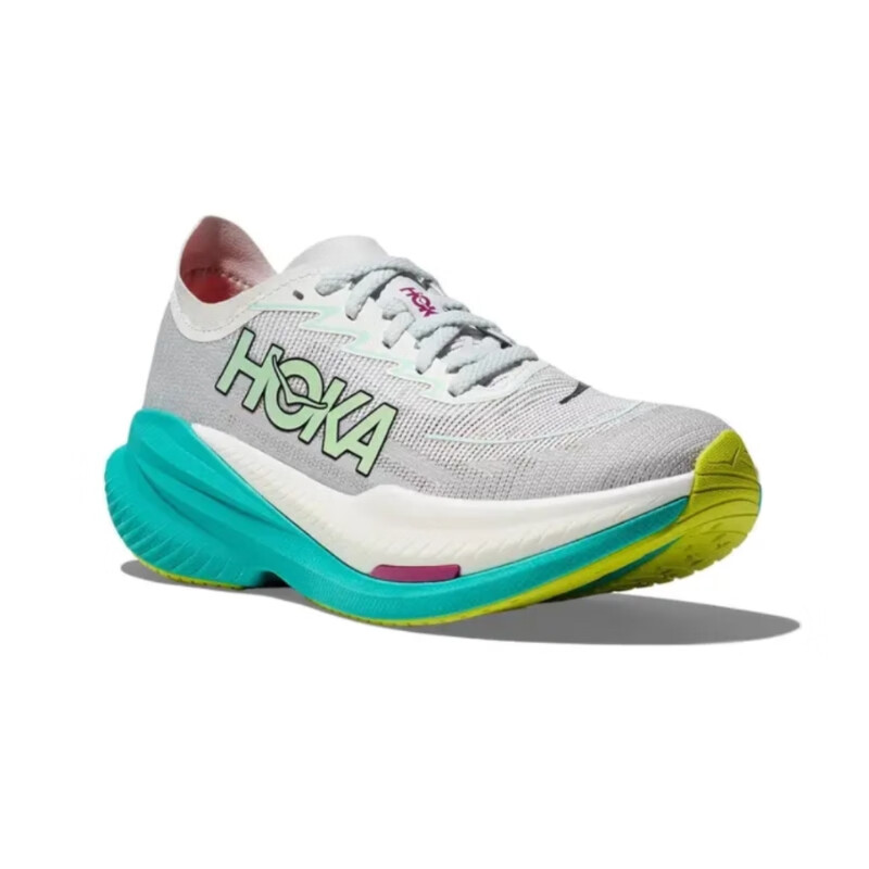 新款男女鞋马赫X2竞速训练MACH X2透气缓震跑步鞋 霜白色/湖绿色 45