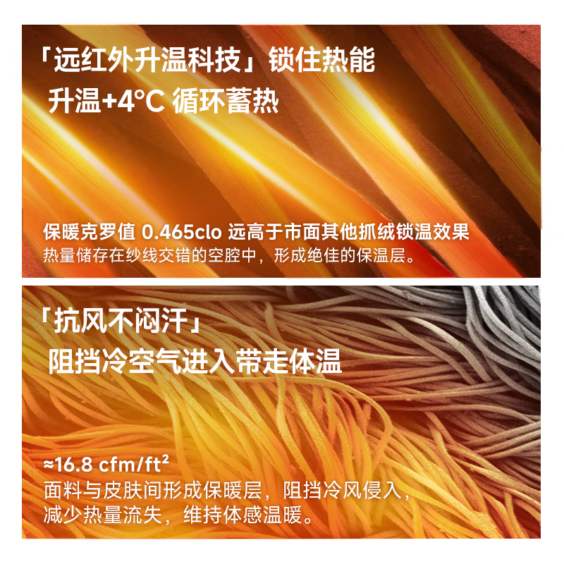 飞比特【薄绒导汗派3.0】女士 运动跑步加绒长裤户外保暖紧身防风训练服 经典黑 S