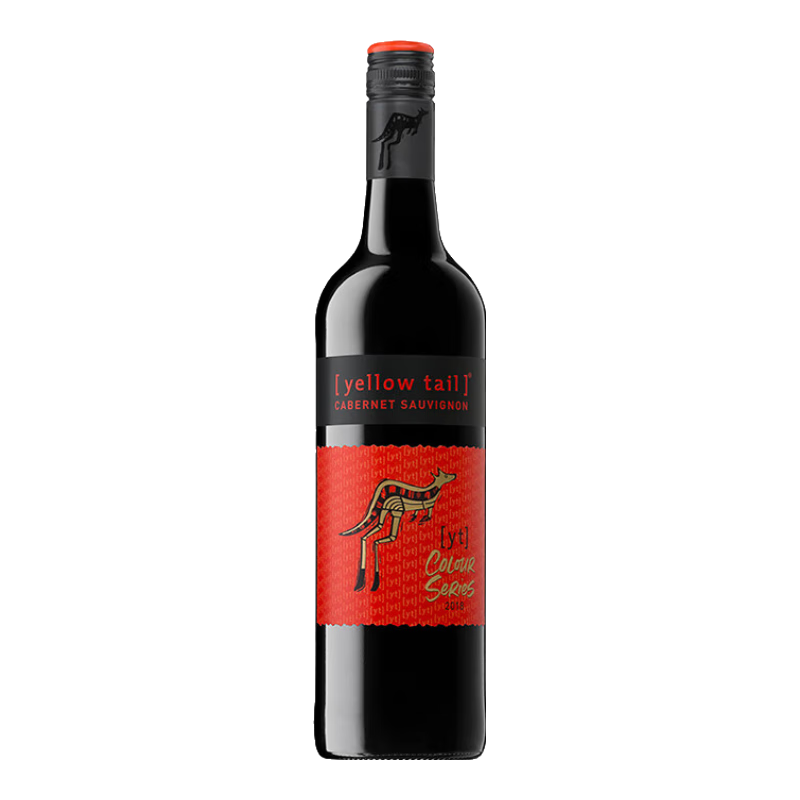 黃尾袋鼠（Yellow Tail）中秋好禮 繽紛系列紅酒 加本力赤霞珠紅葡萄酒 750ml 原瓶進口