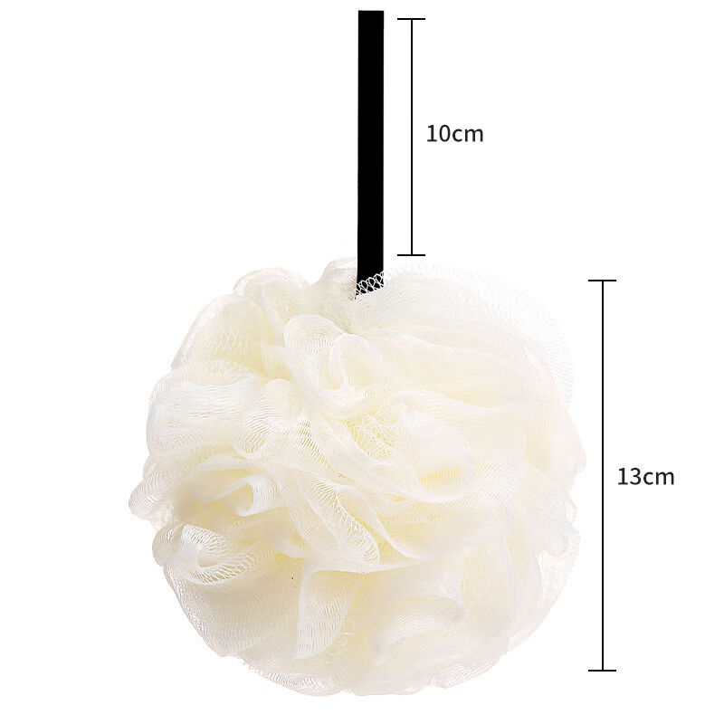 高档大号洗澡沐浴球不散浴花球可爱搓澡起泡洗浴专用女韩版洗澡巾 【蕾丝浴花】白色一个