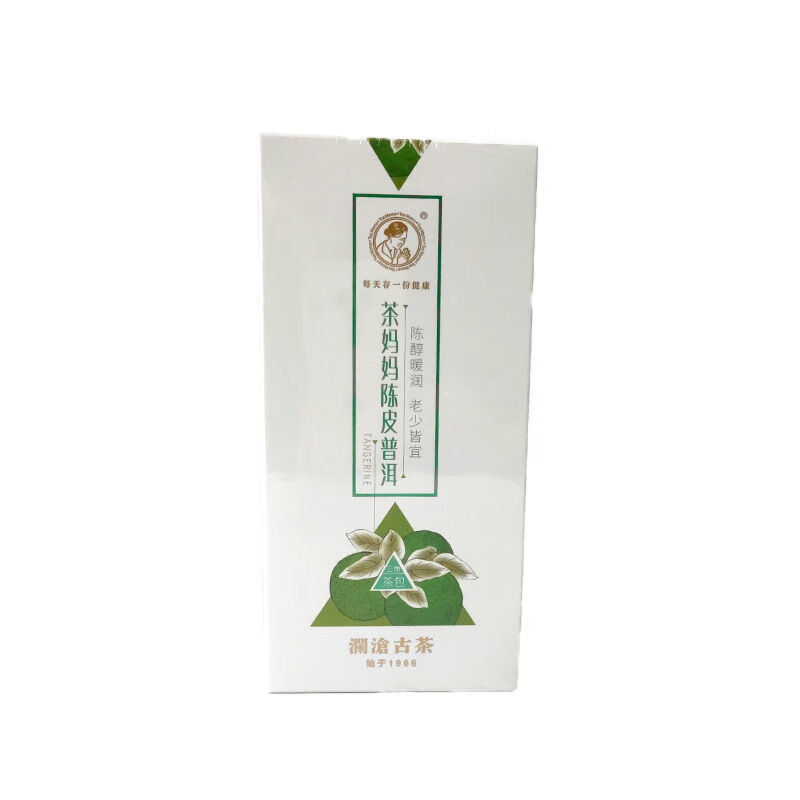 食怀澜沧古茶陈皮普洱茶妈妈陈皮普洱三角袋泡茶 陈皮普袋泡茶80克/盒
