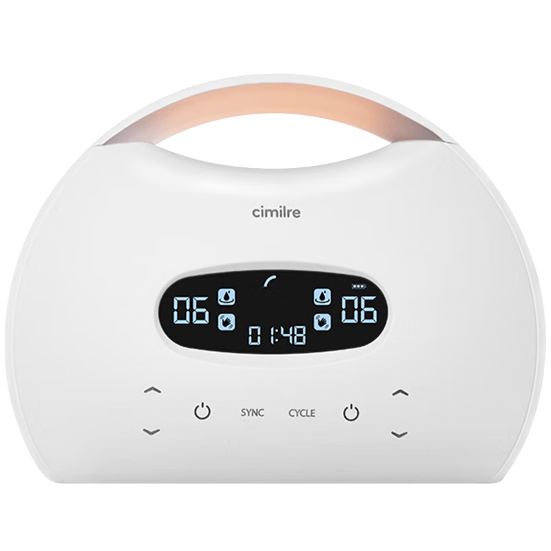 喜咪樂（CIMILRE）電動雙邊吸奶器雙電機高頻吸乳靜音大吸力智能觸屏便攜吸乳器S7 【主機僅重470g】S7觸屏雙調(diào)頻