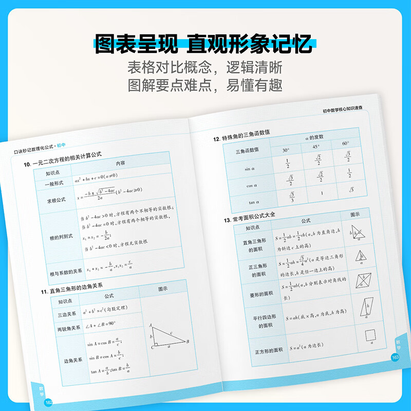 初中数理化定理公式大全词典一本通 七八九年级数学物理化学公式考点初中公式大全数理化口诀速记 2026中考复习资料数理化公式大全详解巧记 全国通用
