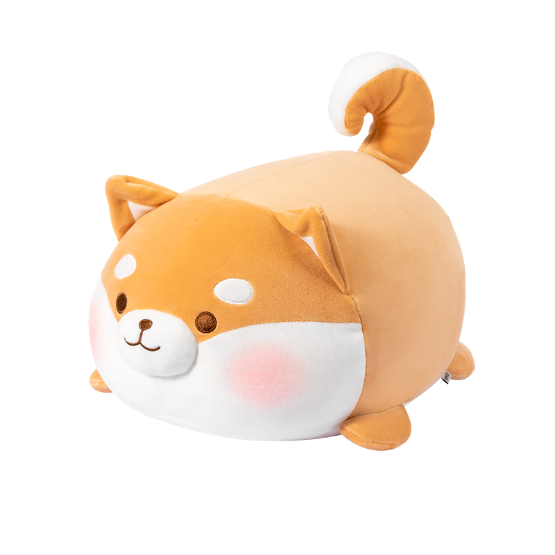 名創(chuàng  )優(yōu)品（MINISO）白熊柴犬小豬B-BO彈力柔毛絨公仔玩偶娃娃抱枕白鵝圣誕生日禮物女 阿柴(36*21cm) 見(jiàn)詳情