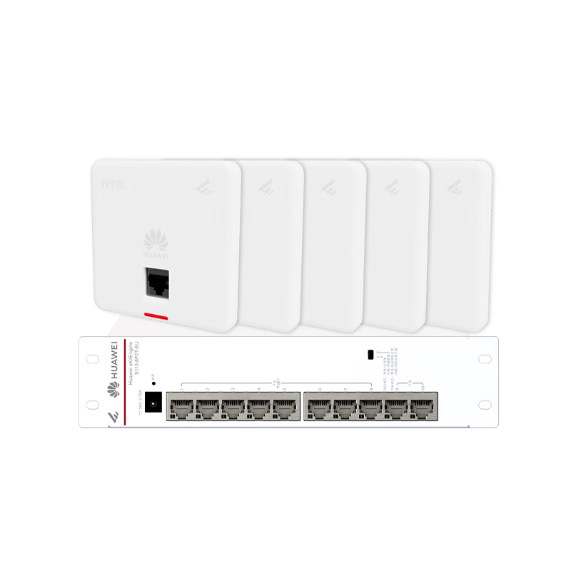 ��Ϊȫ��wifi6��װ����ǧ��·����8��POE������+5˫����86���AP˫Ƶ1800M��ҵ�������źŴ�ǽ�� 2108.01Ԫ