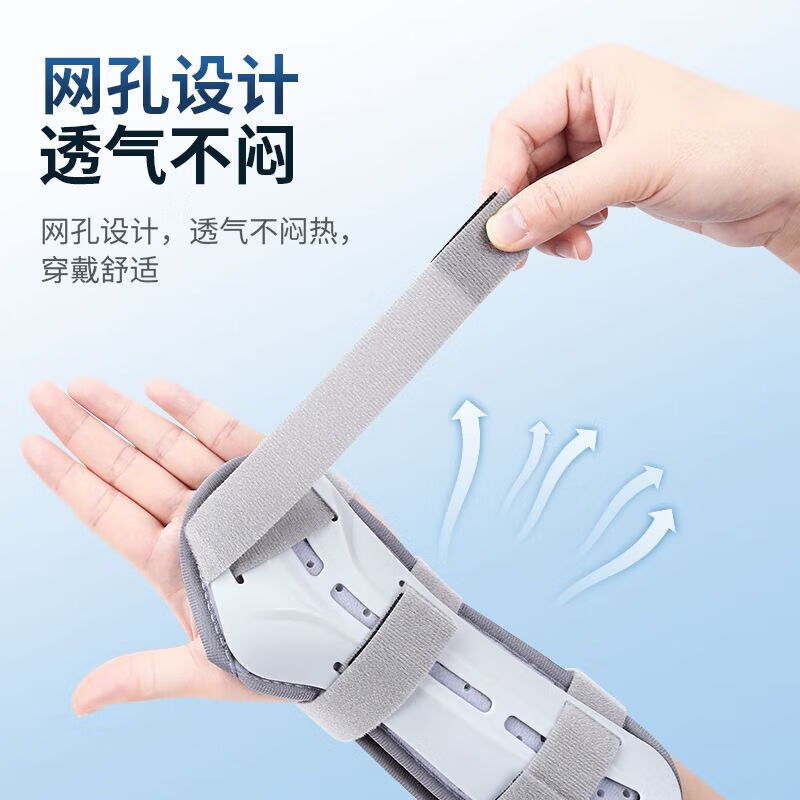 通用医用手腕尺桡骨远端固定护具护腕吸汗医用手臂护腕夹板腕关节支具 【左手】挠骨腕部固定支具 S码