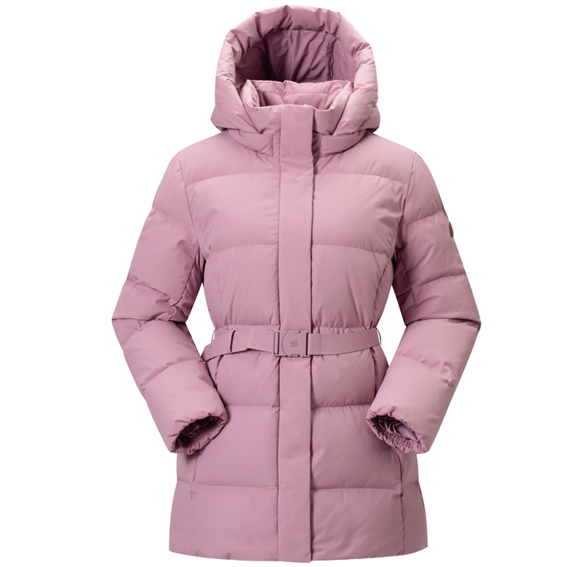 LAFUMA戶外冬季鵝絨羽絨服女士 松緊腰防風拒水保暖外套上衣LFJU5DH63 木槿紫PK S (36)160/80A
