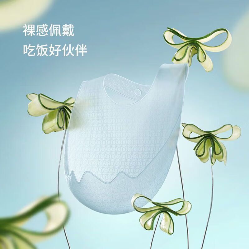宝宝吃饭围兜辅食饭兜防水硅胶超软儿童围兜防脏夏季吃饭兜 【甜美粉】1个 儿童围兜