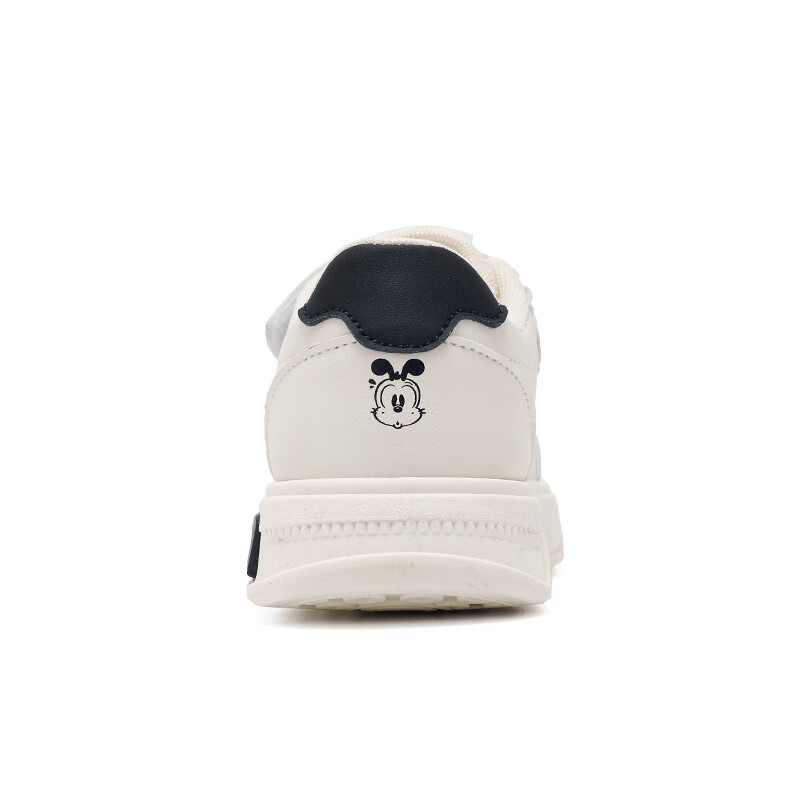 巴布豆童鞋2025秋季新款男童时尚百搭儿童运动鞋中大童女童跑鞋 米/黑 30 适合脚长18.0cm