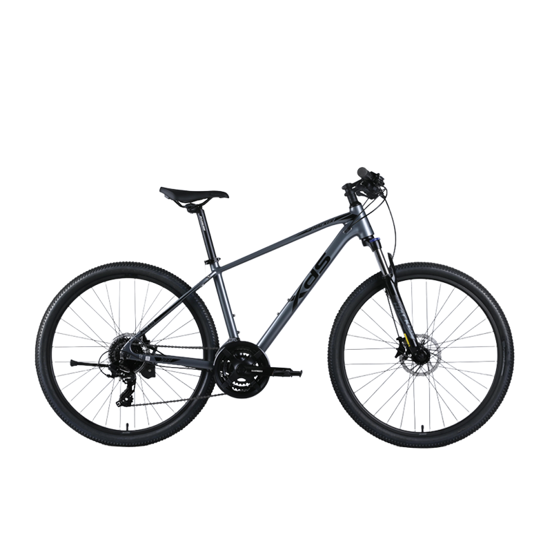 喜德盛山地自行车黑客700铝合金车架24速变速油压碟刹 灰/黑15.5
