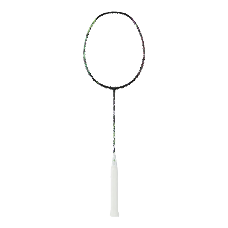 薰风狂蟒全碳素羽毛球拍男女学生超轻进攻速度型进阶比赛训练正品单拍 狂蟒-紫绿色【青线】4U速度拍 29磅(省队高手)