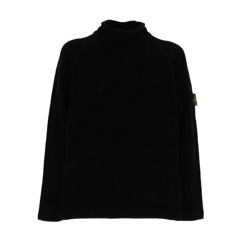 STONE ISLAND針織衫男士保暖舒適抗寒透氣純色高領(lǐng)柔軟厚實(shí)日常休閑套頭衫 藍色 均碼 |S
