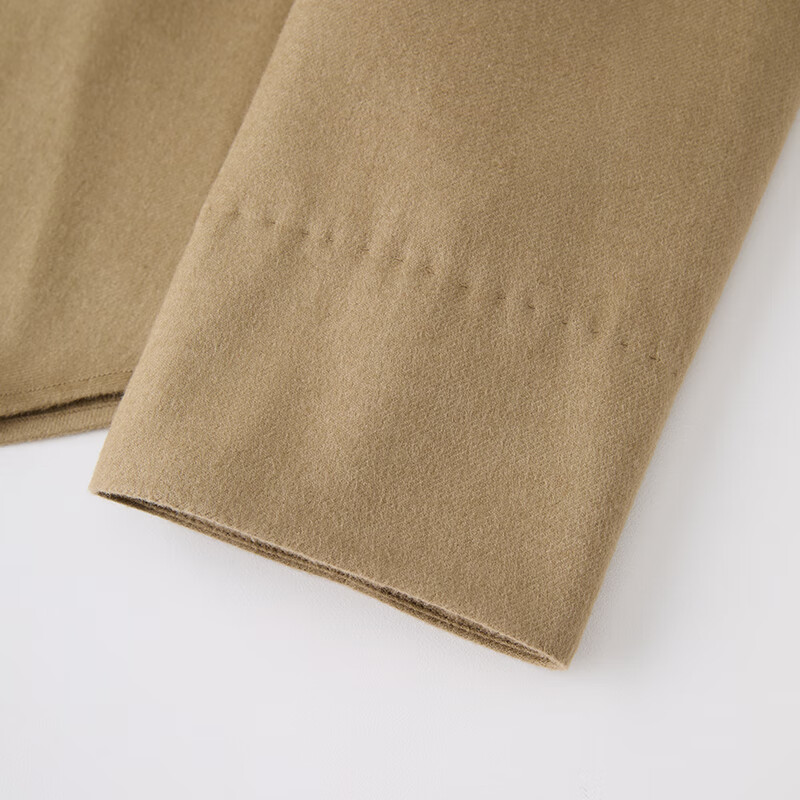 ZEZI羊毛莱塞尔长袖衬衫女2025秋冬款单排扣女士休闲绒面衬衣通勤时尚 静雅黑 L （125-135斤）