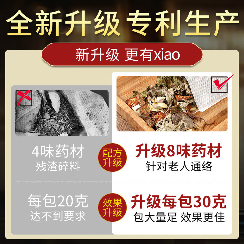 济人药业老人通络足浴包艾草路路通草本泡脚艾草泡脚药包真材实料男女通用 30g30包*【老人通络】-