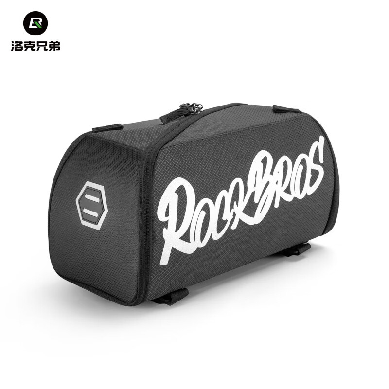 洛克兄弟（ROCKBROS）自行车包后货架包山地公路旅行车驮包折叠鞍座包骑行配件 黑色(约11.6L)