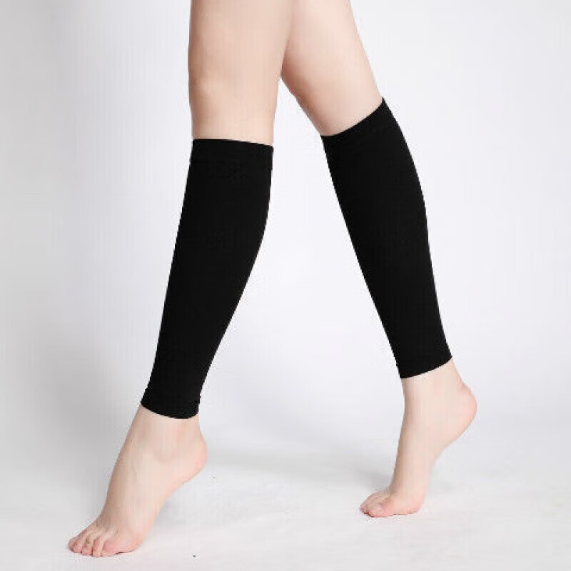 通用弹力袜医用静脉曲张 防静脉张曲弹力袜男女款护小腿套运 袜套[二级肤色]不带脚 M码[适合40-50公斤]