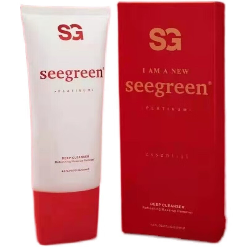 seegreen 微晶焕活清肌精华深层清洁护肤品 清妆吸尘醒肤蛋白洗面奶