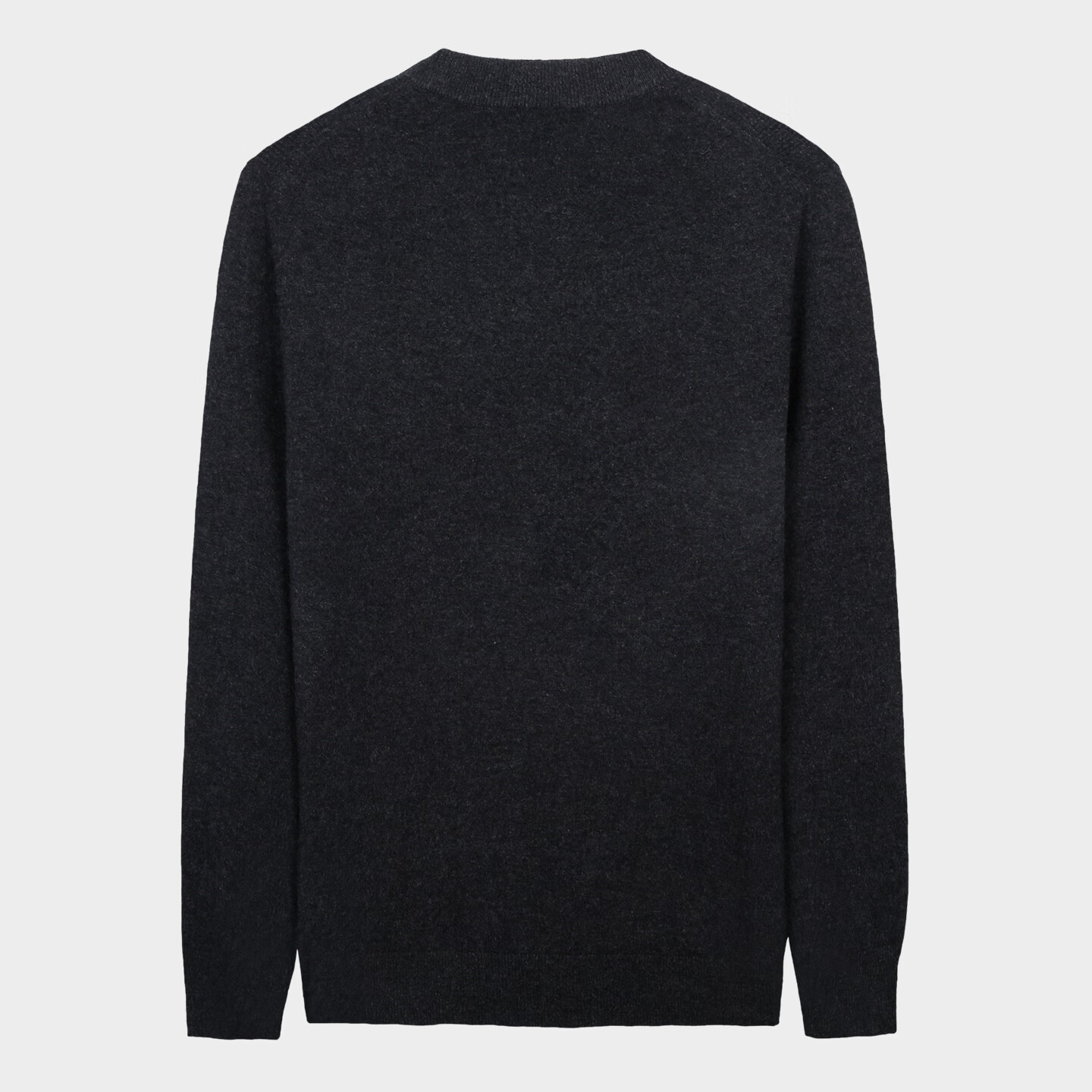 才子（TRIES）100%纯羊毛衫男士秋冬加厚半高领毛衣柔软亲肤保暖纯色打底针织衫 黑灰色 XL 50 （175/92A）